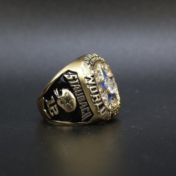 Dallas Cowboys Fan  Edition 1971 Championship Super Bowl Ring Gold - Picture 2 of 8